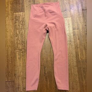 Lululemon Women’s High-Waisted High Rise Rose Pink Leggings Size 6